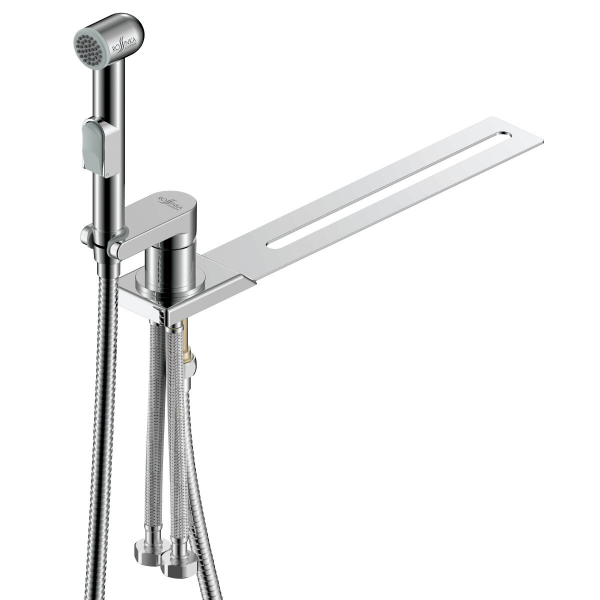 Смеситель Rossinka X25-56 с гигиеническим душем на унитаз, хром 25 мм