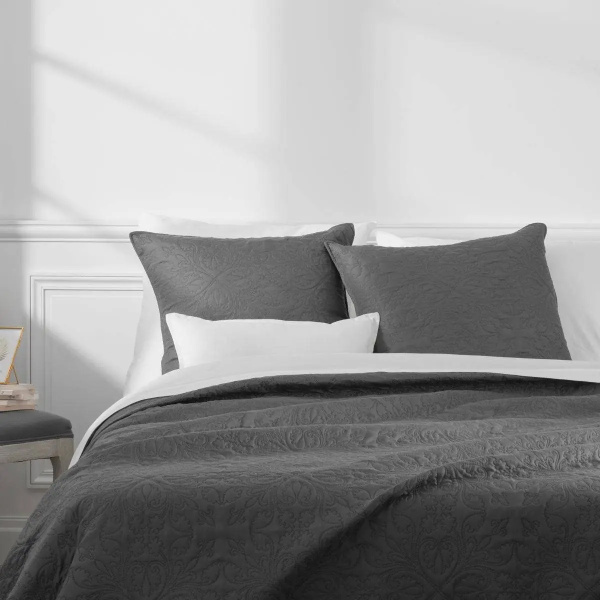 Комплект Atmosphera покрывало 240X260 см + наволочки  2 шт 60х60 см серый 131644L Комплект Atmosphera покрывало 240X260 см + наволочки  2 шт 60х60 см серый 131644L