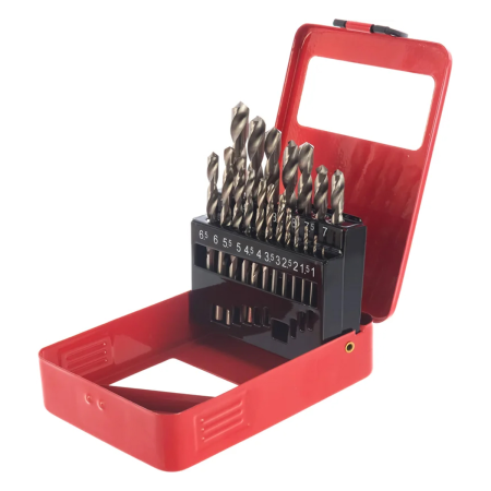 Набор сверл HSS Matrix 19шт металл кейс 72388