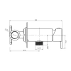 Смеситель с гиг.душем Gross Aqua Bidet Evo GA042602MW встраиваемый
