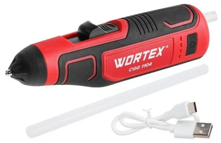 Пистолет клеевой аккумуляторный WORTEX CGG 1104 в кор.