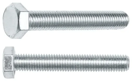 Болт М6х70 мм шестигр., цинк, кл.пр. 5.8, DIN 933 (10 шт в зип-локе) STARFIX