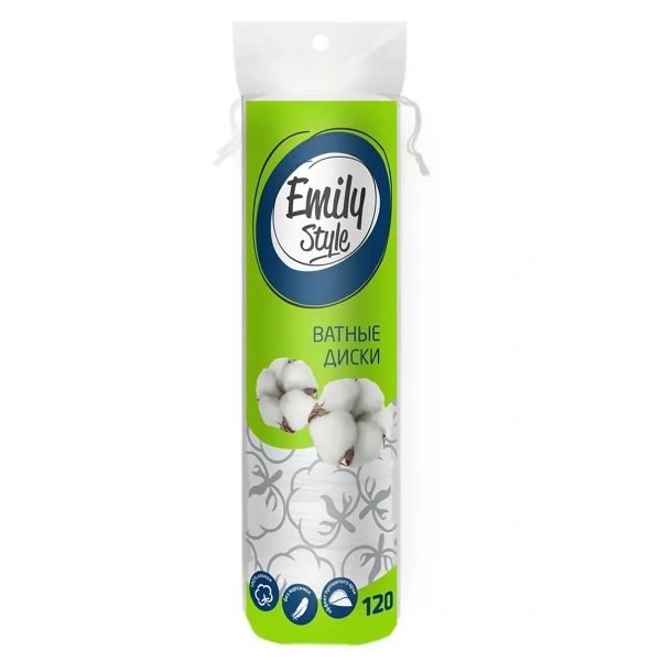 Диски ватные Emily Style 120 шт в упак.