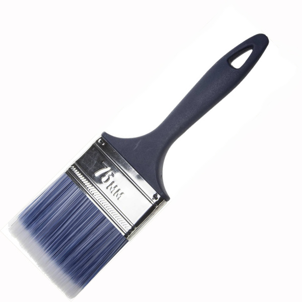 Кисть плоская "ЭКСПЕРТ" АКВА 15075 искусственная щетина, пластмассовая ручка,75мм(12шт/216 шт)