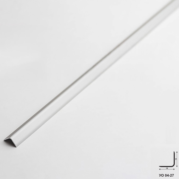 Угол отделочный внешний 15х15х1,0мм 2,7м Угол Округлый 04-27.2700.01л