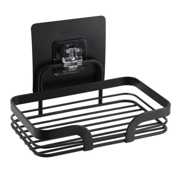 Мыльница настенная Tendance черный на липучке 91016108