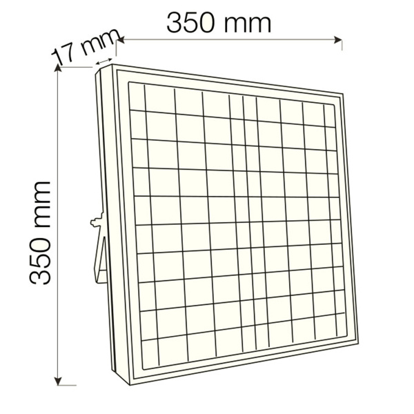 Прожектор светодиодный на солнечной батарее заряжаемый 068-012-0060 60W BLACK 6400K 3.2VDC LED SOLAR
