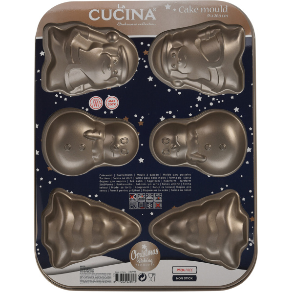 Форма для печенья 35х26,5 см Новогодние фигурки 170113110 К