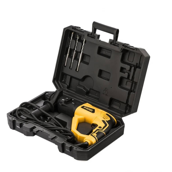 Перфоратор электрический RH-1050-26, SDS-plus, 1050 Вт, 3,2 Дж, 3 плюс 1 реж.// Denzel