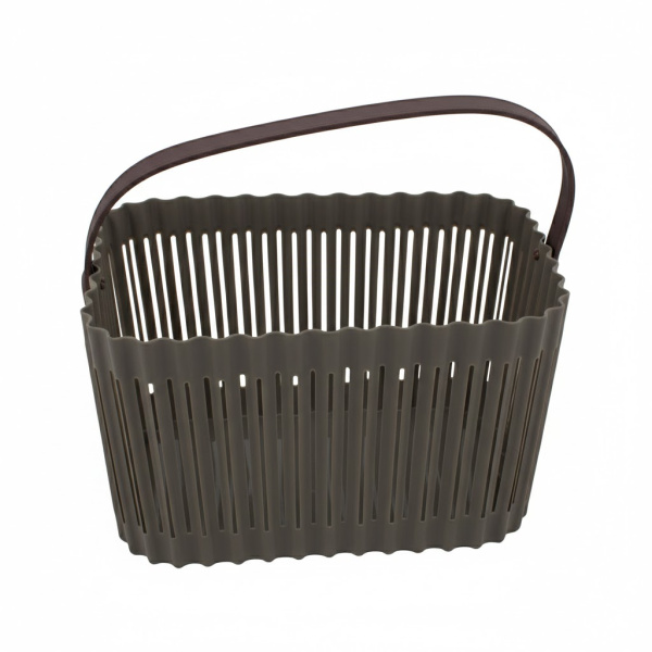 Корзина для хранения с прорезями и волнистым краем 31х22х18см 10л A09-9187