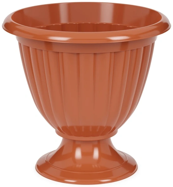 Кашпо-Вазон Жасмин D418мм 18,0л h395мм низкий коричневый М1558