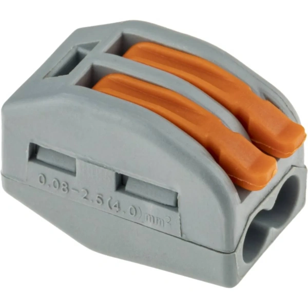 Клемма рычажковая, СМК 222-412, 4мм², серая, 5шт., 26609 9
