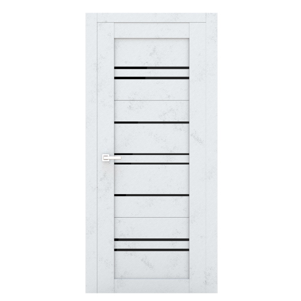 В2 Полотно дверное 800 бетон светлый (черное стекло) В2 Полотно дверное 800 бетон светлый (черное стекло)