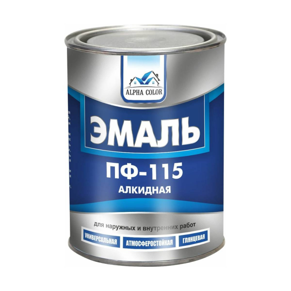 Эмаль вишня ПФ 115 Alpha Color 0,8кг Эмаль вишня ПФ 115 Alpha Color 0,8кг