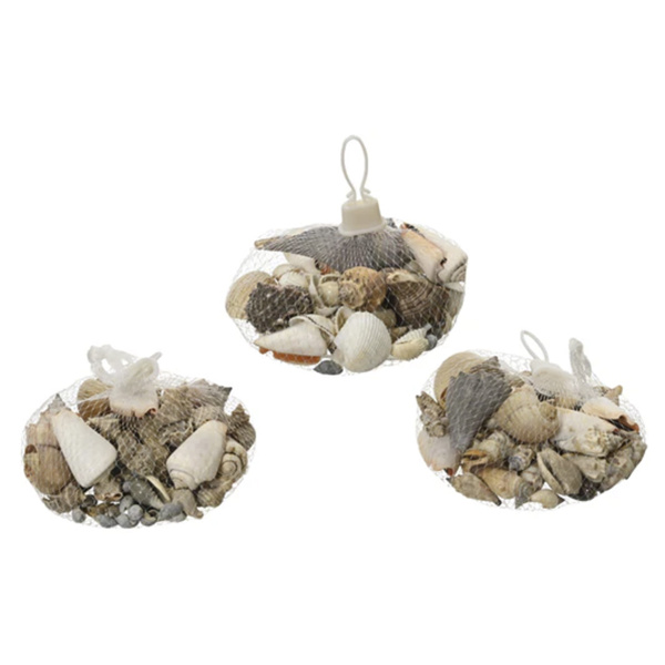 Ракушки декоративные в сетке 3 вида в ассортименте 872268 Kmg