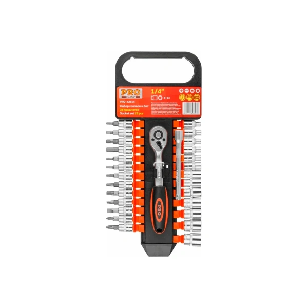 Набор головок и бит 28 пр. 1/4" PRO STARTUL (PRO-42814), арт.PRO-42814