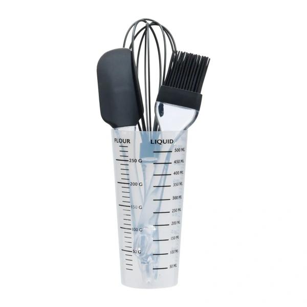 Набор кулинарный Koopman венчик, лопатка, кисточка, мерный стакан 170483490 K