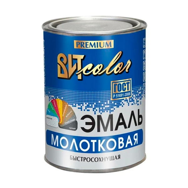 Эмаль с молотковым эффектом Вишневая, 0,8кг ВИТ color Эмаль с молотковым эффектом Вишневая, 0,8кг ВИТ color