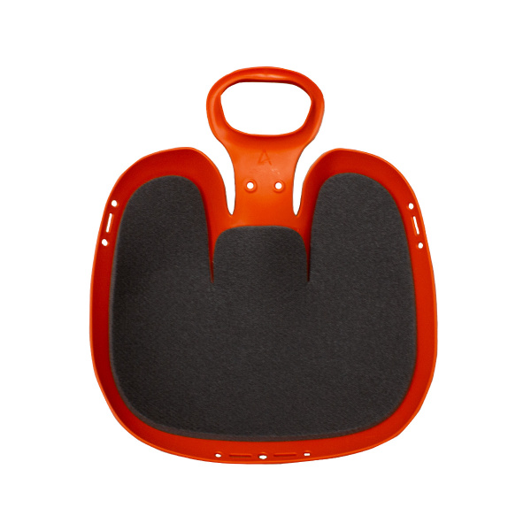 Санки-ледянки Вираж 39х37х14 см, мягкая сидушка, оранжевый АП 1089