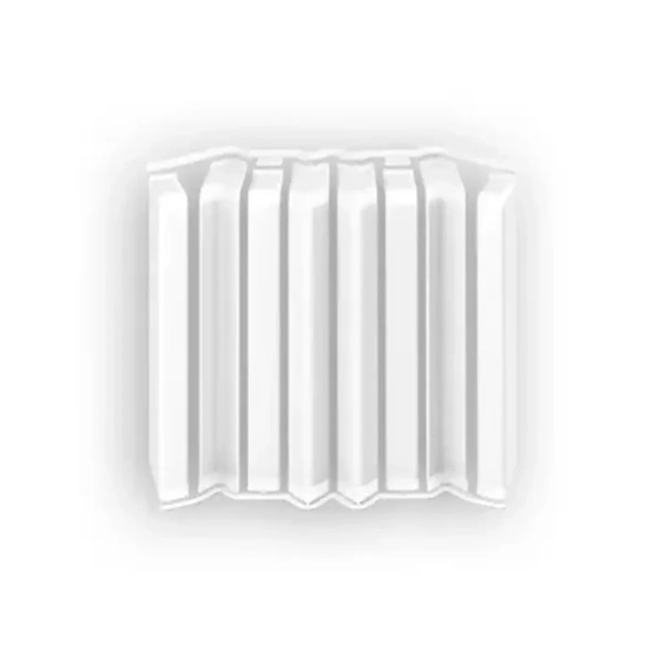 Накладки для плинтуса прямоугольного 80мм "Идеал Дюра" (набор из 8 эл. во флоупаке), 001 Белый