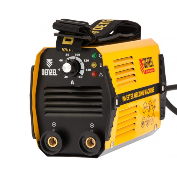 Аппарат инвертор. дуговой сварки DS-160 Compact, 160 А, ПВ 70%, диам.эл. 1,6-3,2 мм// Denzel Аппарат инвертор. дуговой сварки DS-160 Compact, 160 А, ПВ 70%, диам.эл. 1,6-3,2 мм// Denzel