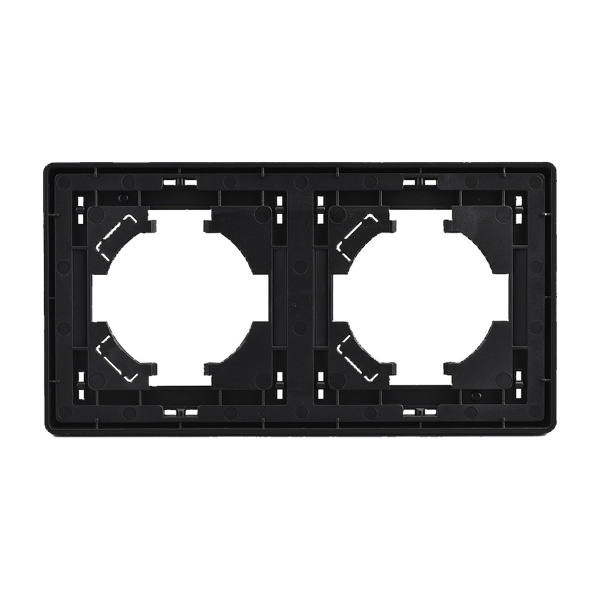 Рамка Brilliant E2-121-3 двойная антрацит