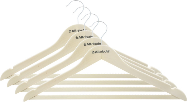 Набор вешалок универсальных Attribute SILUET CREAM 44см, 4шт