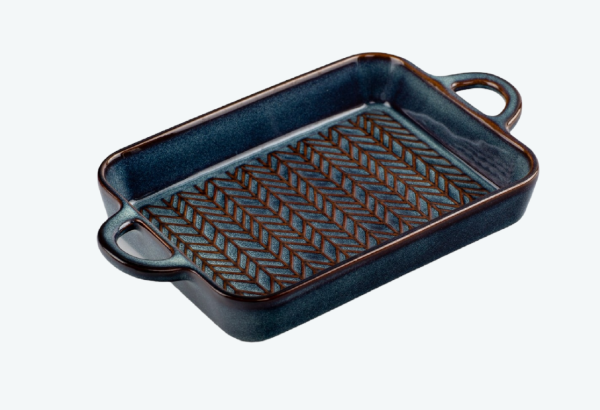 Форма для запекания керамическая GLAZE 26.5x15x3,5см прямоугольная ABG005