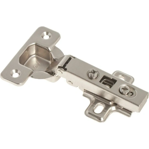 Петля меб. click накл.110* с отв.пл (белый цинк 2 шт)