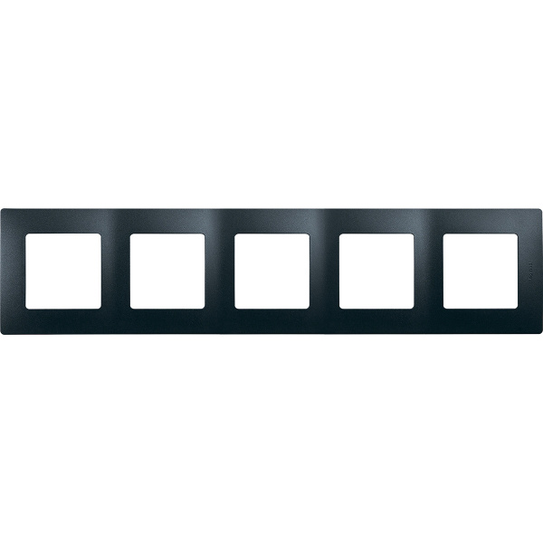 Рамка 5 постов цвет антрацит ETIKA