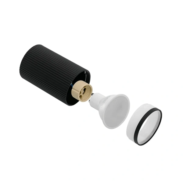 Светильник накладной WOLTA WSL-GU10/03BL под лампу GU10 Черный CORALLO