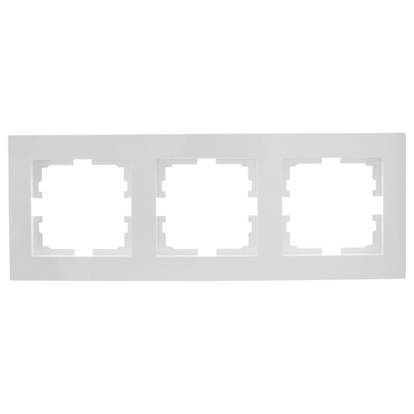 Рамка VESNA 742-0200-148 3-ая горизонтальная белая