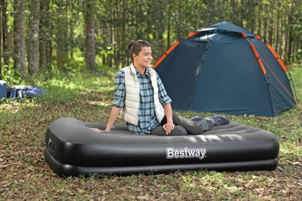 Кровать надувная Bestway Tritech Air с двумя встроенными USB-насосами 191х97х36 см 671BT