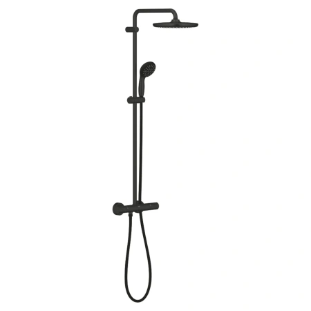 Душевая система с термостатом GROHE Vitalio Start 250 (круглый верхний душ Ø250, 1 режим струи, 9.5 