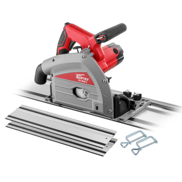 Пила циркулярная WORTEX погружная с шиной 1,4 м  CS 1612-1 в кор. 1200 Вт, до 59 мм, 6000 об/мин, ар
