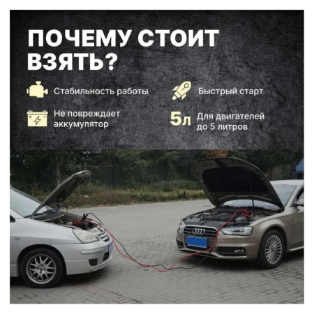 Провода прикуривания 400 Ампер SOLARIS, арт.SL2910-2