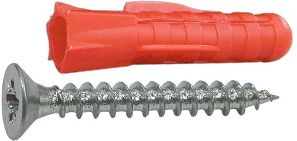 Дюбель трехлепестк. 6х30 с самор.3,5х40(12 шт)