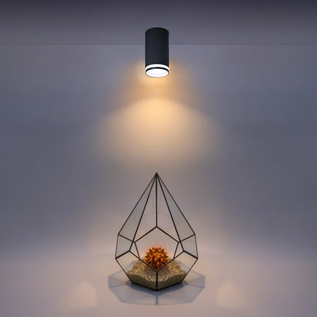 Светильник накладной WOLTA WSL-GU10/03BL под лампу GU10 Черный CORALLO