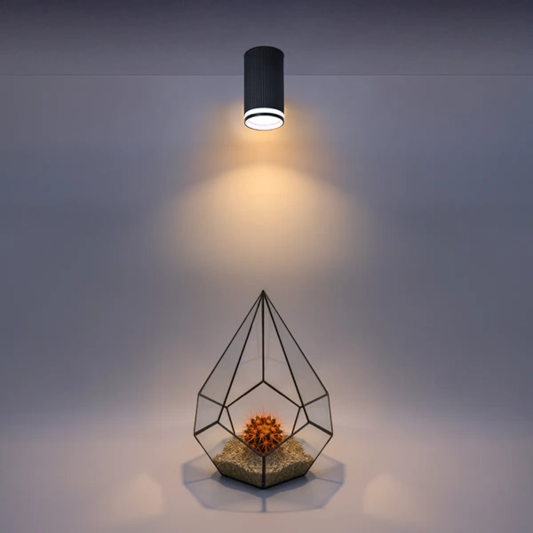 Светильник накладной WOLTA WSL-GU10/03BL под лампу GU10 Черный CORALLO