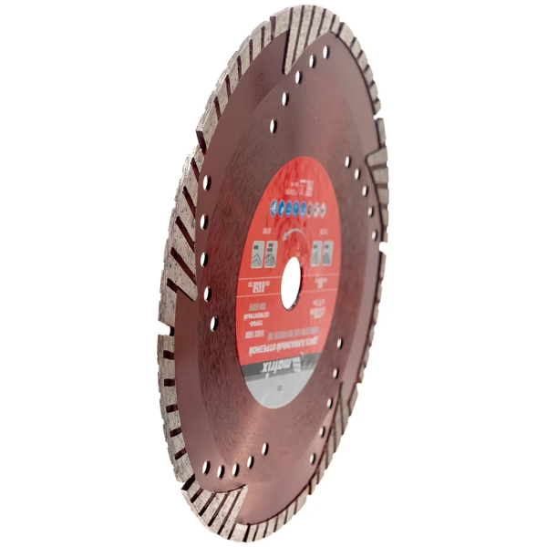 Диск алмазный отрезной Matrix Professional сегментный с защитными сект 230 х 22,2мм сухая резка