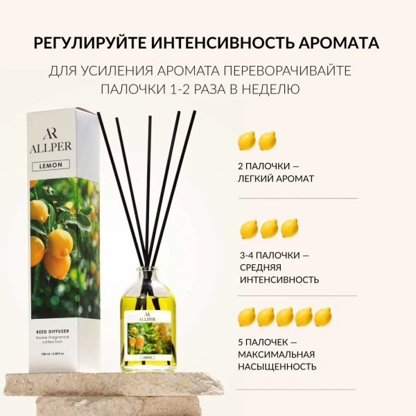 Аромадиффузор ALLPER Лимон/Lemon100мл