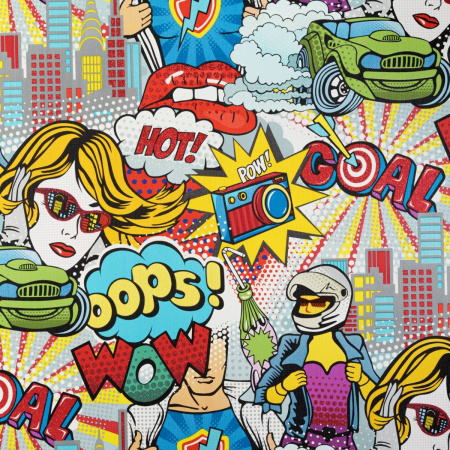 Обои 10700-03 ОВК Артекс Поп арт (10,05*1,06)(6) винил горячего тиснения на флизелине