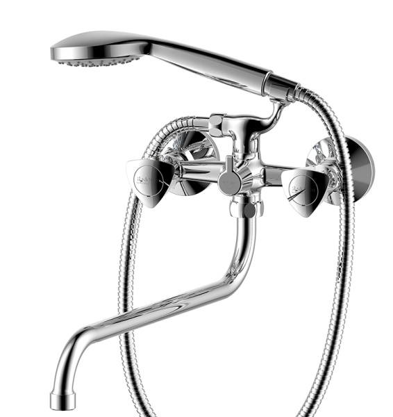 Смеситель в/д RedBlu Object 349500000 с длинным изливом, душ.гарнитуром, шт