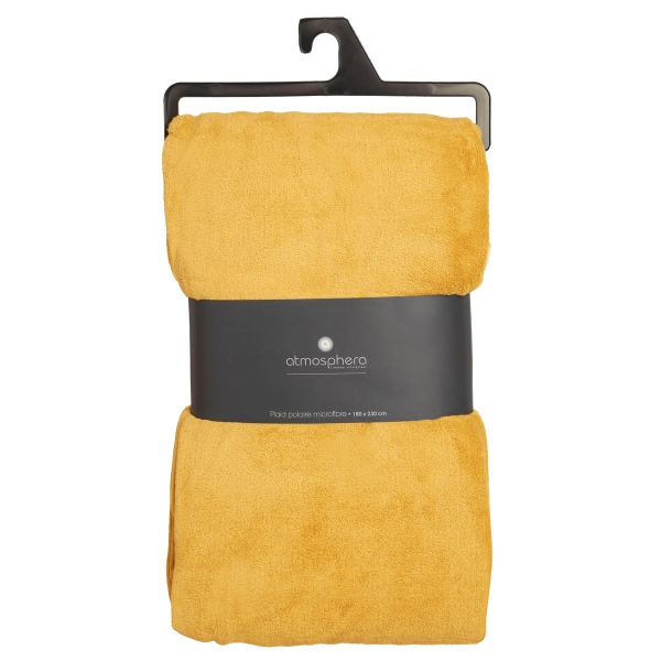 Плед Atmosphera 180х230 см микрофибра охра 120503R