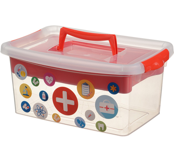 Контейнер IDEA АПТЕЧКА 4 л красный М 2907