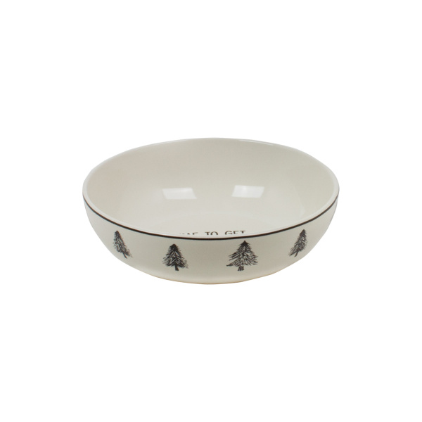 Тарелка суповая DH НГ Елочки 18 см SYP56-02