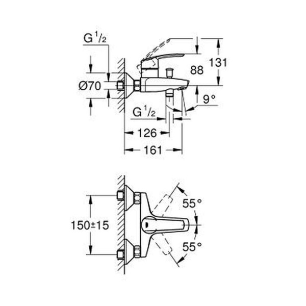 Смеситель в/д Grohe Start New 32278001 Смеситель в/д Grohe Start New 32278001