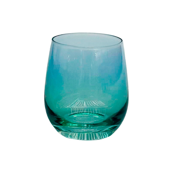 Набор стаканов для напитков DH 345 мл 6 шт низкие прозрачный синий CB08-11