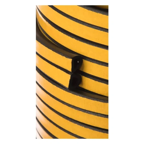 Ultima D 50, 21х15 мм уплотнитель самоклеящийся,Черный (1уп-2шт)