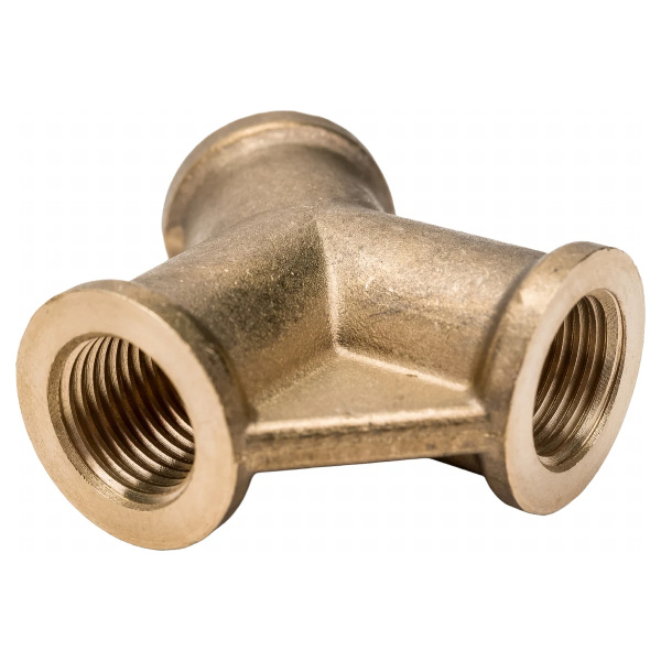Соединение внутр. резьба 1/4" Y-образное (латунь) ECO